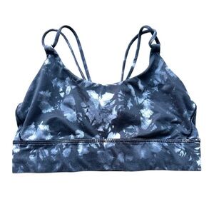 Lululemon Tie Dye Sports Bra in Blue/white.